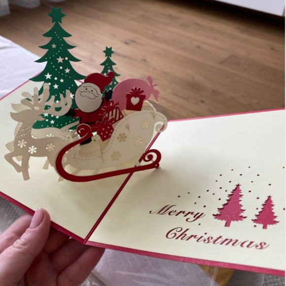 3D Christmas Greeting Card - Picture 1 of 1